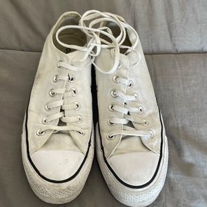 Ladies white converse